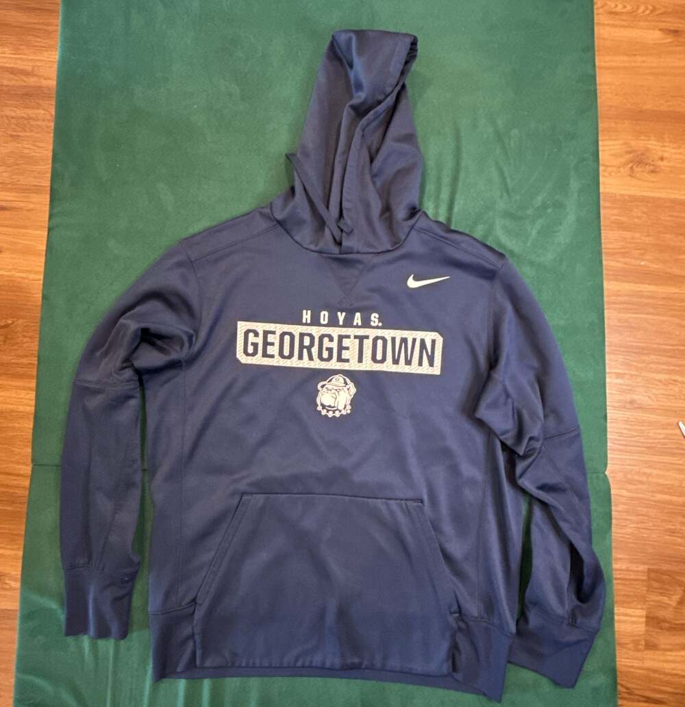 Nike Georgetown Hoyas Dri-FIT Pullover Hoodie Navy Blue Men's Size M